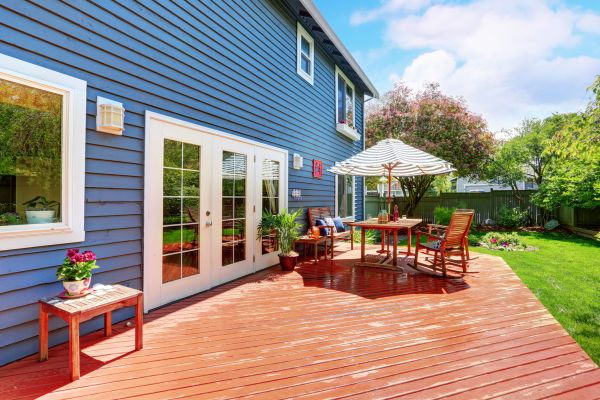Blue Siding Installation in Tomball